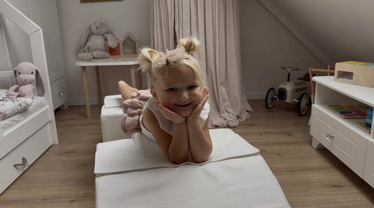 Softplay-Set 5 Blöcke Fußgängerbrücke mit Rutsche