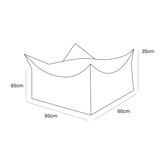 Aesthetic Square Pouf