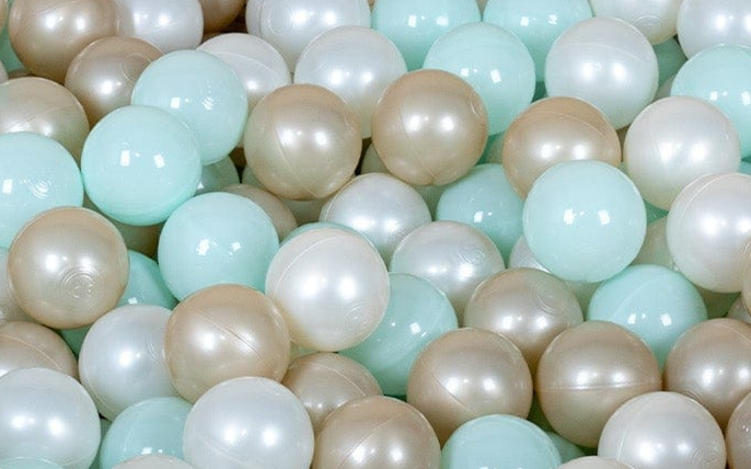 Bällebad mit Wal-Motiv für Kinder – Käsekuchen-Creme-Beige