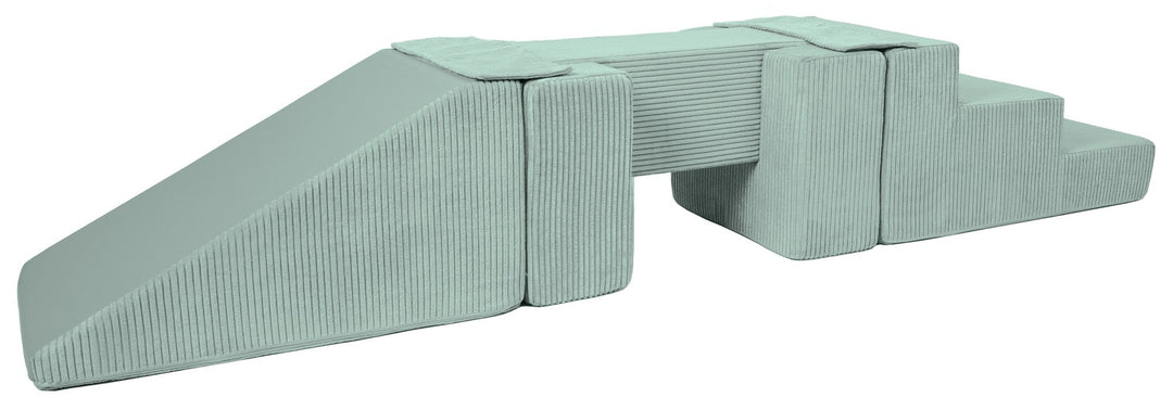 Softplay-Set 5 Blöcke Fußgängerbrücke mit Rutsche