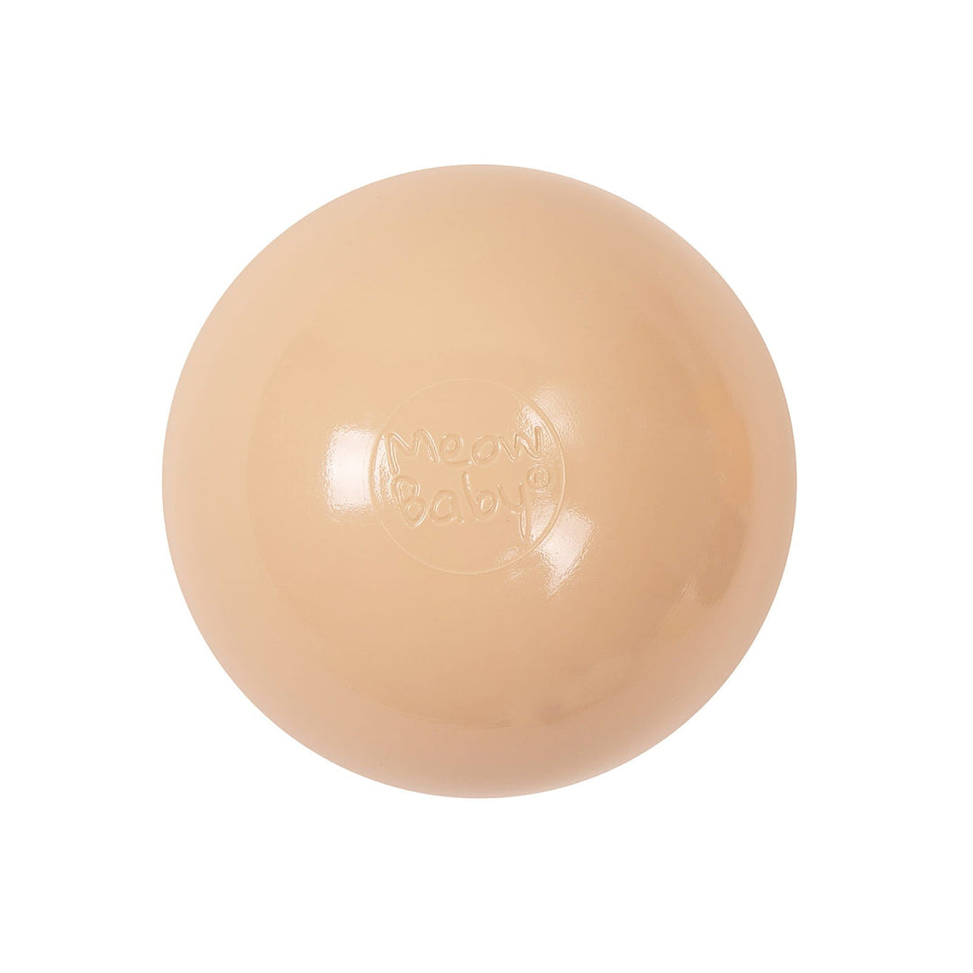 Weiche Plastikbälle 7cm für das Bällebad 50 Stück, Beige