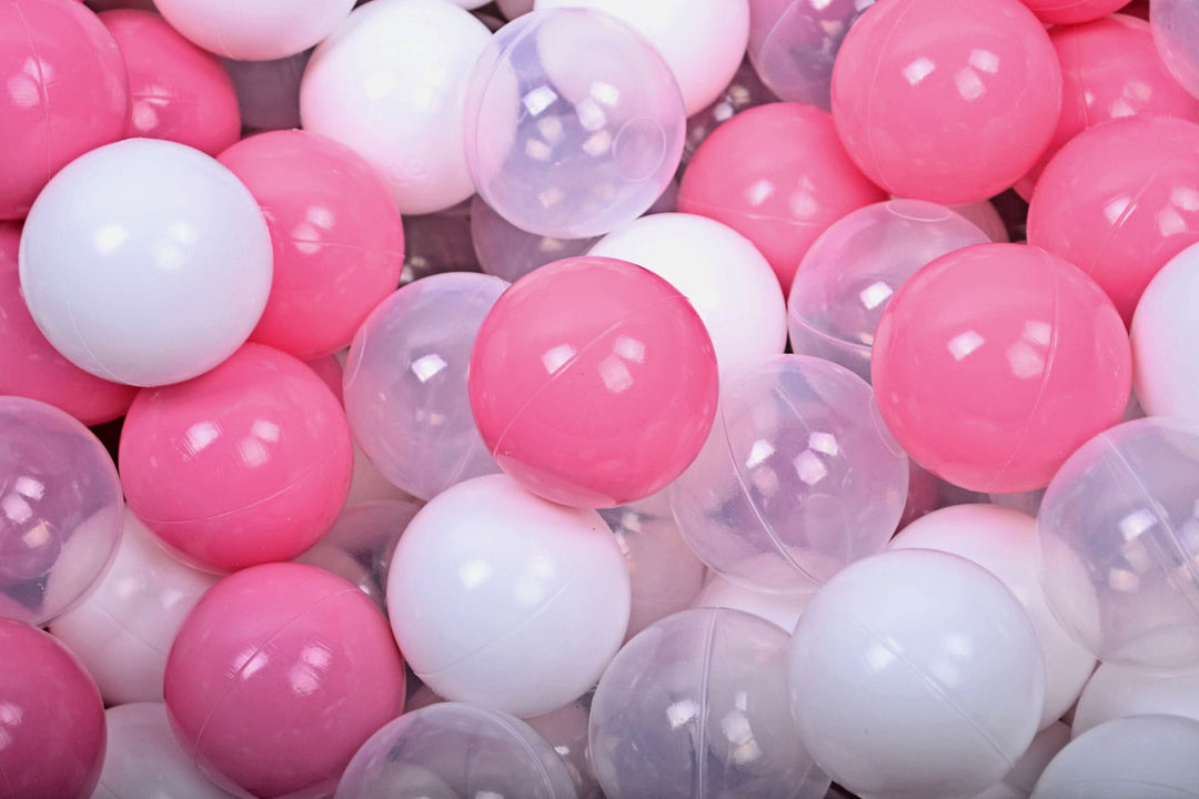 Ästhetisches Bällebad aus Schaumstoff mit Blumenmuster in Khaki