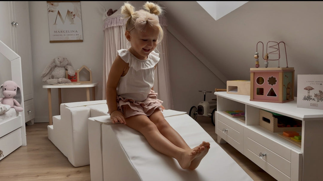 Softplay-Set 5 Blöcke Fußgängerbrücke mit Rutsche