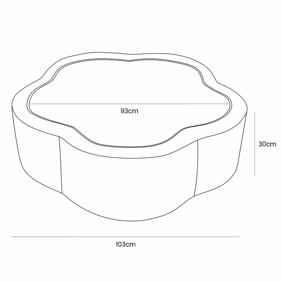 Ästhetische Vanilleblume – Bällebad aus Schaumstoff