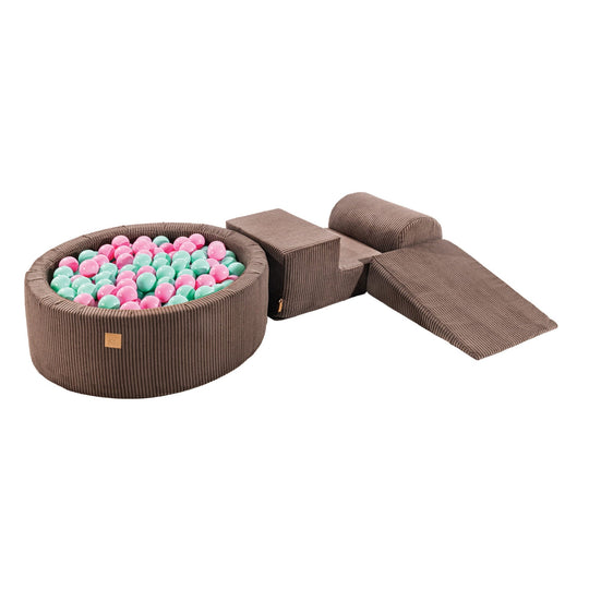 Soft Brown Stylish Playset with XXL Ball Pit