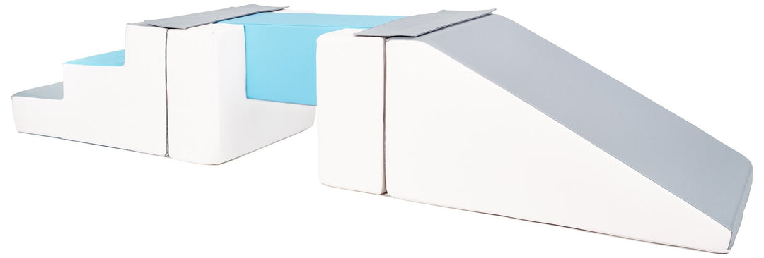 Softplay-Set 5 Blöcke Fußgängerbrücke mit Rutsche