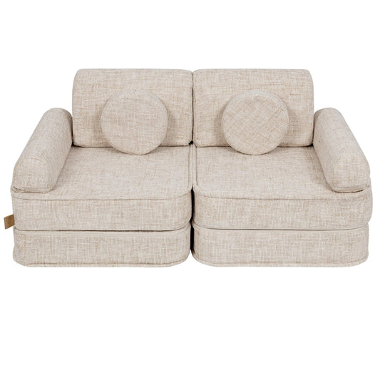 Medium Modular Sofa for Kids - Tangle Marshmallow Beige