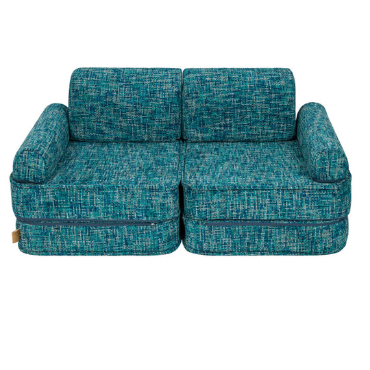 Medium Modular Sofa for Kids - Tangle Lagoon Blue