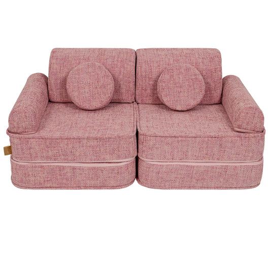 Medium Modular Sofa for Kids - Tangle Bubblegum Pink