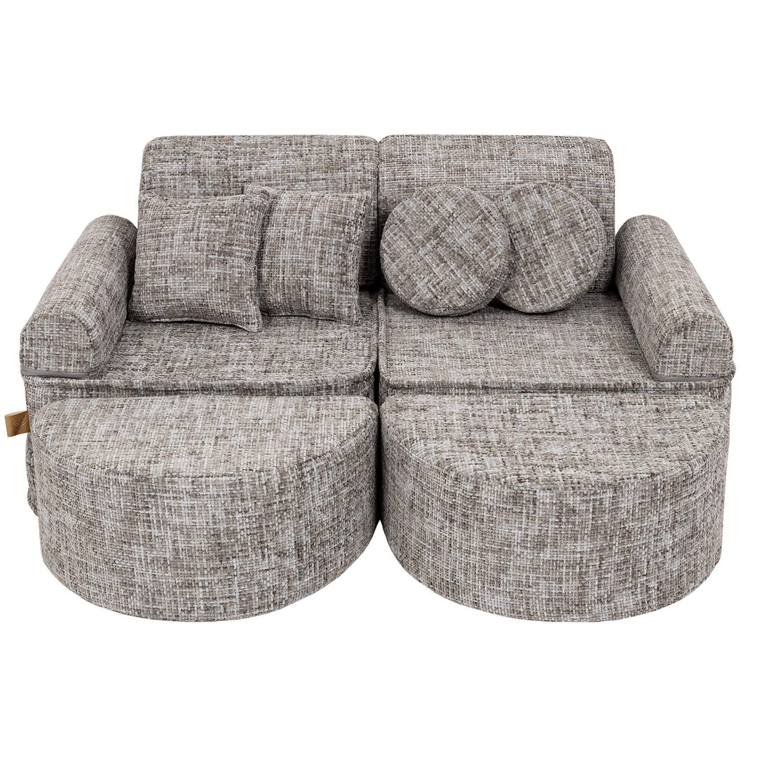 Medium Modular Sofa for Kids - Tangle Moon Grey Plus
