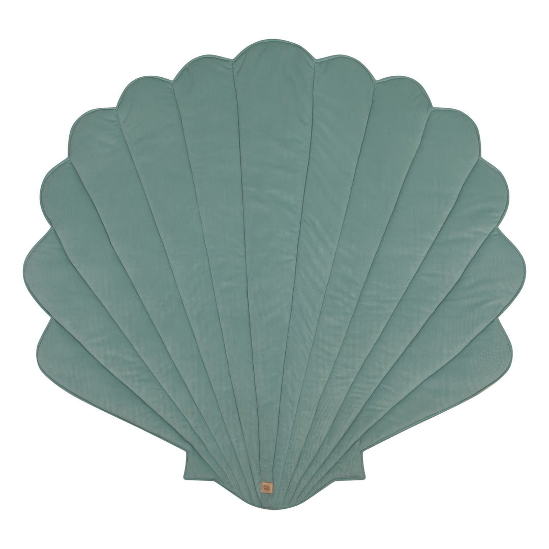 Organic Cotton and Velvet Shell Playmat - Mint