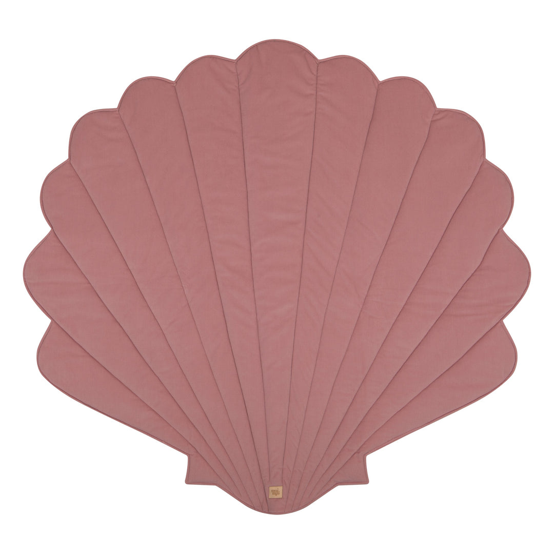 Organic Cotton and Velvet Shell Playmat - Powder Pink